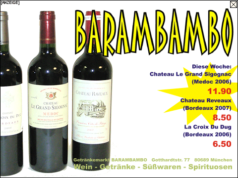 BARAMBAMBO Getr�nkemarkt