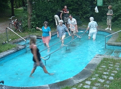 Wieder Wassertreten im Westpark