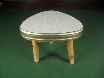 Vintage sehr kleiner Nierentisch mit Deko 60er Jahre Eyecatcher
