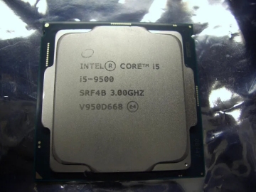 Intel Core i5-9500 SRF4B 3.00GHz CPU Prozessor, 6x 3,0 GHz (bis zu 4,40 GHz Turbo) 9 MB Cache Sockel-1151