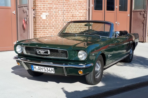 Ford Mustang Cabrio | Oldtimer mieten München | Hochzeitsauto