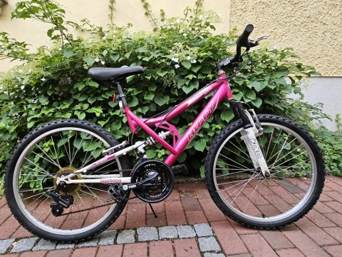 24er MTB Sportrad Cityrad 18 Gang Shimano Schaltung Dual Suspension