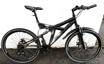 21-Gang Mountainbike, voll gefedert, Scheibenbremsen, fahrbereit