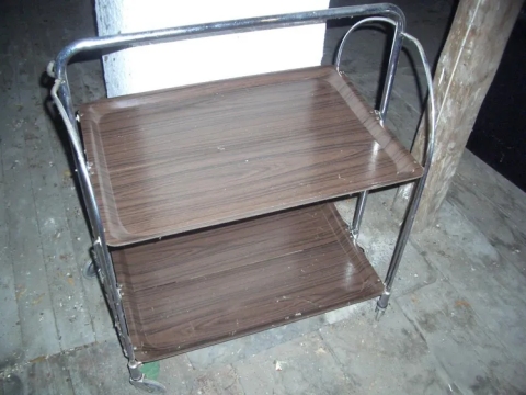 Vintage Servierwagen klappbar Barwagen Teewagen ca. 1970er