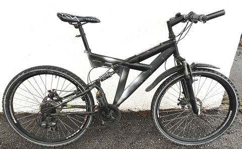 21-Gang Mountainbike, voll gefedert, Scheibenbremsen, fahrbereit