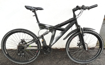 21-Gang Mountainbike, voll gefedert, Scheibenbremsen, fahrbereit