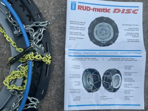 Premium Schneeketten Rud Disc-Matic mit Felgenschutz