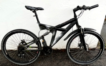 21-Gang Mountainbike, voll gefedert, Scheibenbremsen, fahrbereit, nicht alle Gänge funktionieren