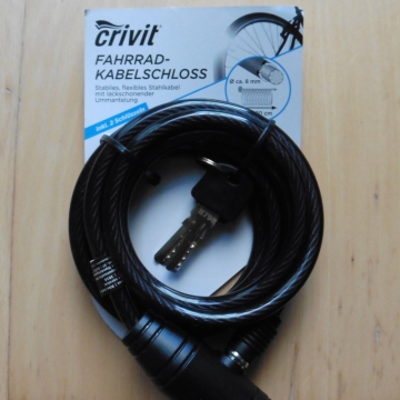 Fahrrad-Kabelschloss von crivit