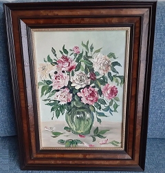 Blumenstrauß, Ölbild, handgemalt