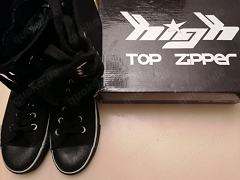 High Zipper Schuhe Gr. 37 Damen NEU