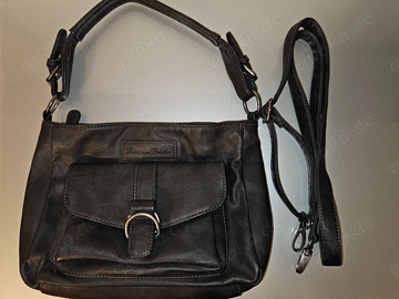NEU! FRITZI AUS PREUSSEN Schultertasche Shopper DAMITA Vintage Schwarz mit Etikett