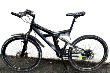 21-Gang Mountainbike, voll gefedert, Scheibenbremsen, fahrbereit, nicht alle Gänge funktionieren