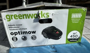 1 Rasenmäherroboter mit Aufladegarage Marke Greenworks ungebraucht zu verkaufen