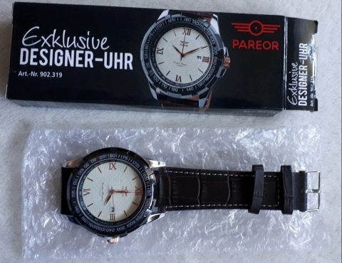 DESIGNER - UHR von PAREOR NEU + OVP - NP 59,-- Euro