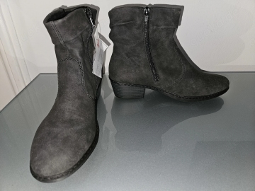 Nagelneu! RIEKER Damen Stiefeletten, grau, Größe 39 TOP! Klassiker! Neu mit Etikett!