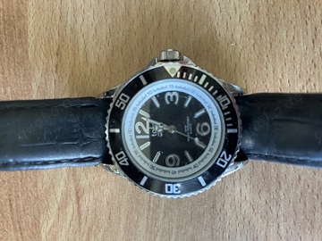 Taucherarmbanduhr TOM 3 ATM Edelstahl Leder Quarz