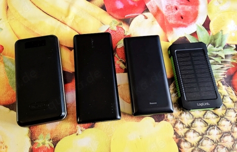Unterschiedliche Powerbanks abzugeben