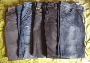 Jeans Bund 50cm + Gürtel DIESEL 49 alle , used look . alleBund 50cm
