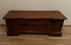 Alte Vollholz Flur Truhe