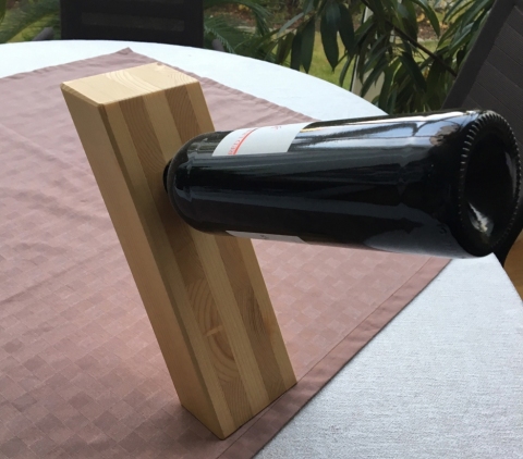 Weinflaschen Ständer aus Holz