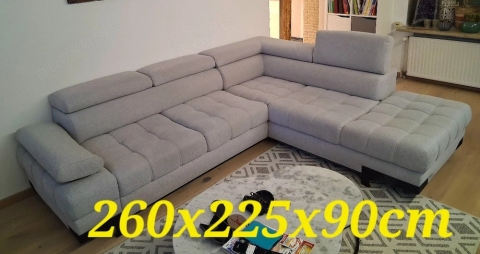 Super Wohnzimmer - Couch hellgrau (2 Jahre)