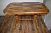 Eßtisch neu aufbearbeitet - Massiv Buche - Platte Nußbaum