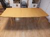 Esszimmertisch, buchefurniert, gut erhalten