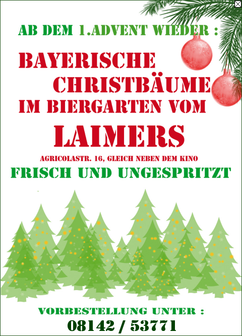 Christbaumverkauf im Laimers