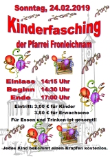 Kinderfasching in Fronleichnam