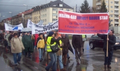 Demonstration der Bürgerinitiative