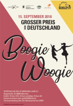Boogie-Woogie: Großer Preis von Deutschland beim SV Laim am 15. September