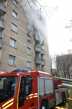 Küchenbrand in Laimer Wohnanlage