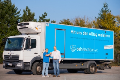 Logistiker machen mobil: Erster Brummi rollt gegen den Pflegenotstand