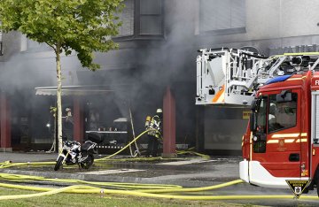 Brand in einem gastronomischen Betrieb