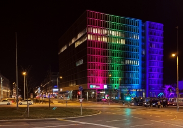 Beleuchteter Laimer Würfel