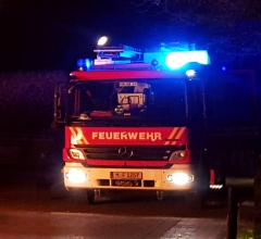 Brand in einem Mehrfamilienhaus