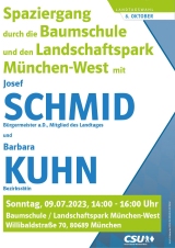 Spaziergang durch die Baumschule und den Landschaftspark München-West