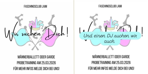 Faschingsclub Laim sucht verrücktes Personal