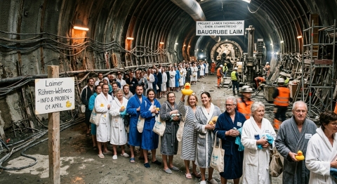 Sensation an der Stammstrecke: Laimer Tunnel wird zum Lehm-Spa umgewandelt